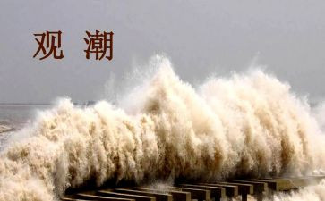 四年级观潮教案最新6篇