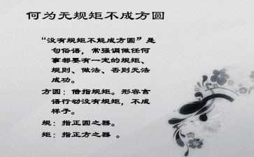讲规矩立规矩守规矩心得体会8篇