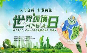 环境日主题演讲稿8篇