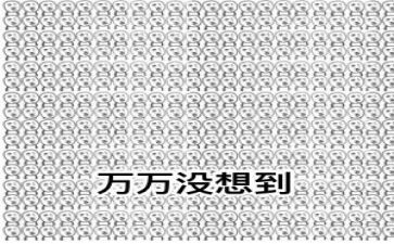 没想到优秀作文模板8篇
