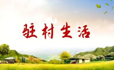 驻村干部的工作总结7篇